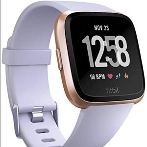 Fitbit Versa with lilac band